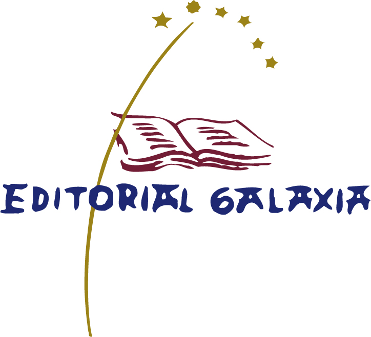 Orri-oinaren logotipoa Editorial Galaxia